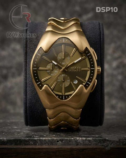 (OS2)🖤⬆️ Diesel Big Chrono Gold (DSP10)