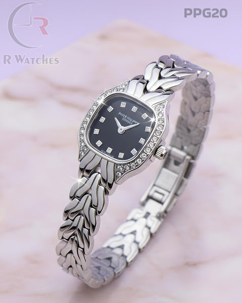(SS)🖤⭐ Patek philip silver Black dimond (PPG20)