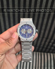 (OS)🖤⭐ Hublot Silver Nevy Blue (HBP4)