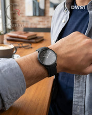 (OS)🖤⭐ DW Silicon Black Silver Dial (DWS1)
