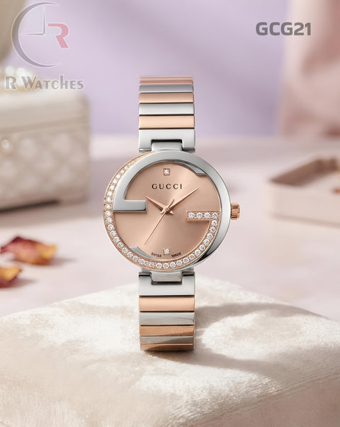 (SS)🖤⬆️⭐Gucci Girls Diamond Rose Gold Pink (GCG21)
