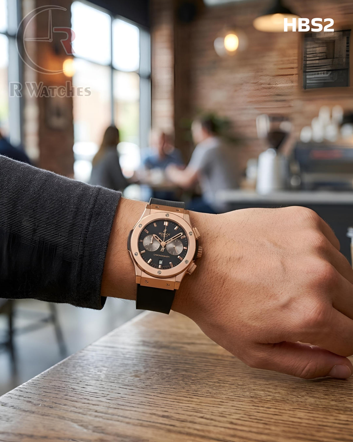 (OS)🖤⬆️ Hublot Heavy Silicon Rose Gold Black (HBS2)