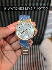 (OS2)🖤⭐ Armani Gold White Dial (EAP2)