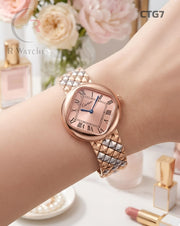 (OS)🖤⭐ Cartier Girls Dual Tone Pink Dial (CTG7)