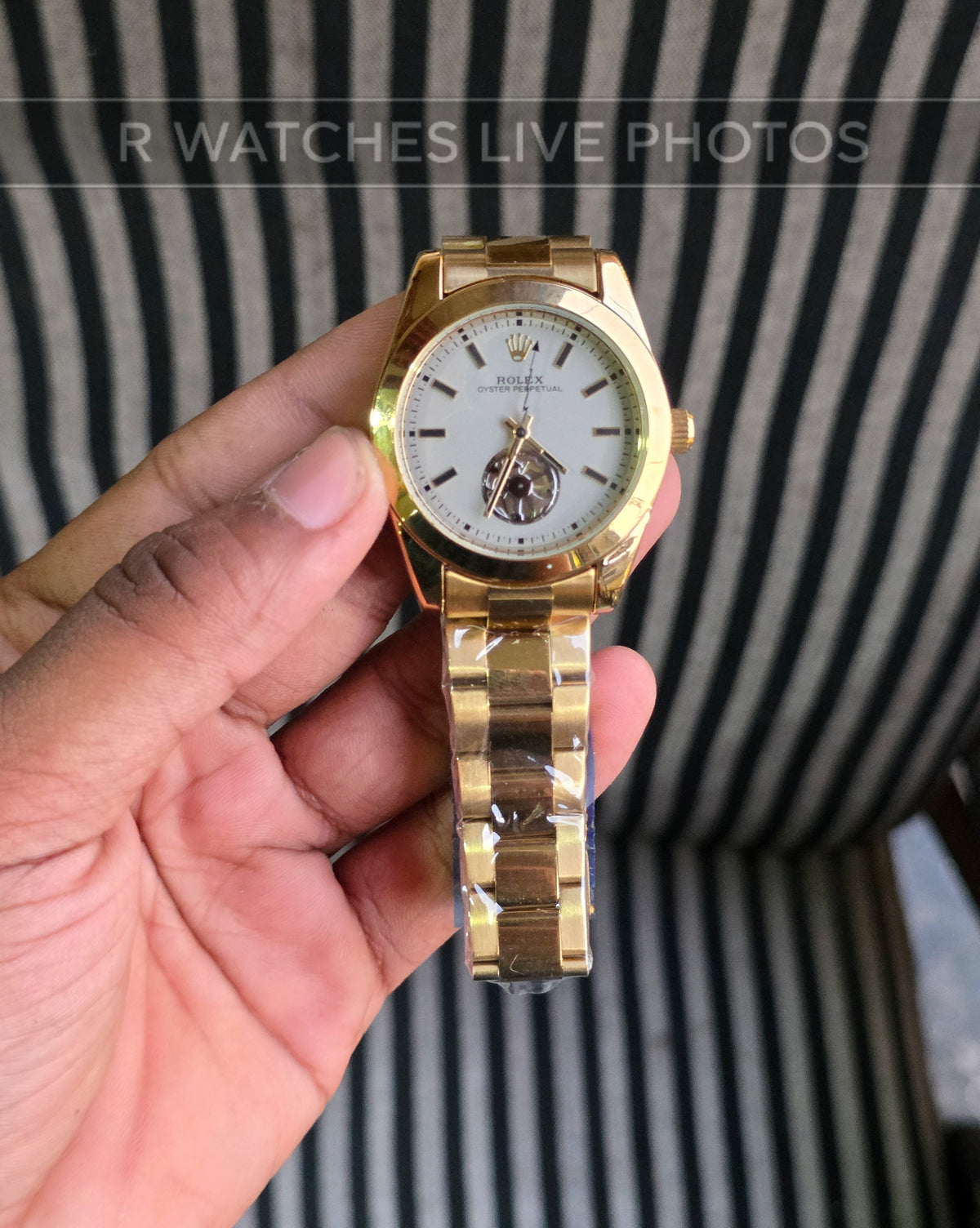 (OS)📷⭐ Rolex Automatic Grey Gold ( RXAM8)