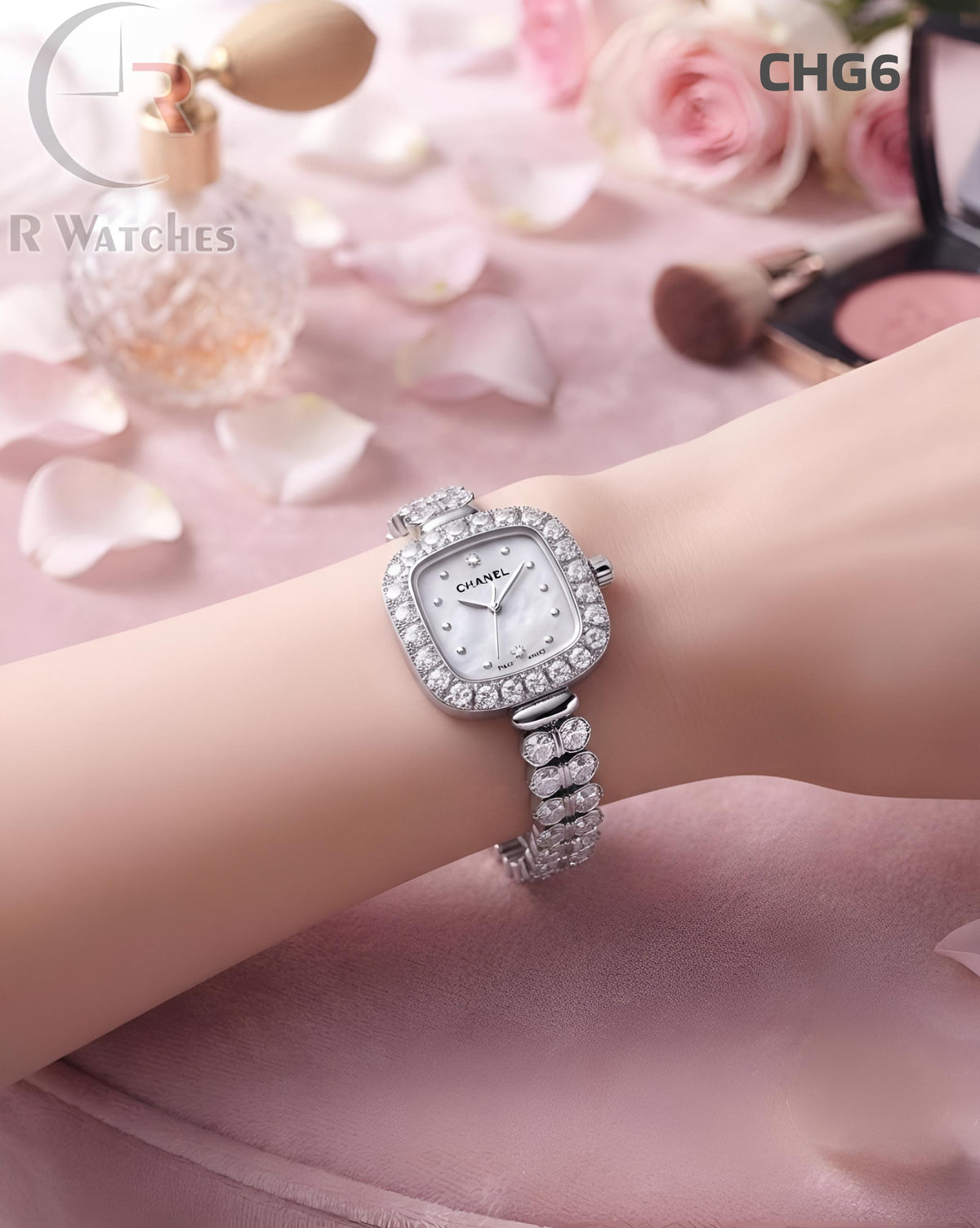 (OS)🖤⭐ Chanel Girls Diamond Full Silver (CHG6)