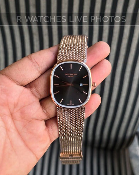 (SS)🖤⬆️ Patek Philippe Rose Gold Black (PPP3)