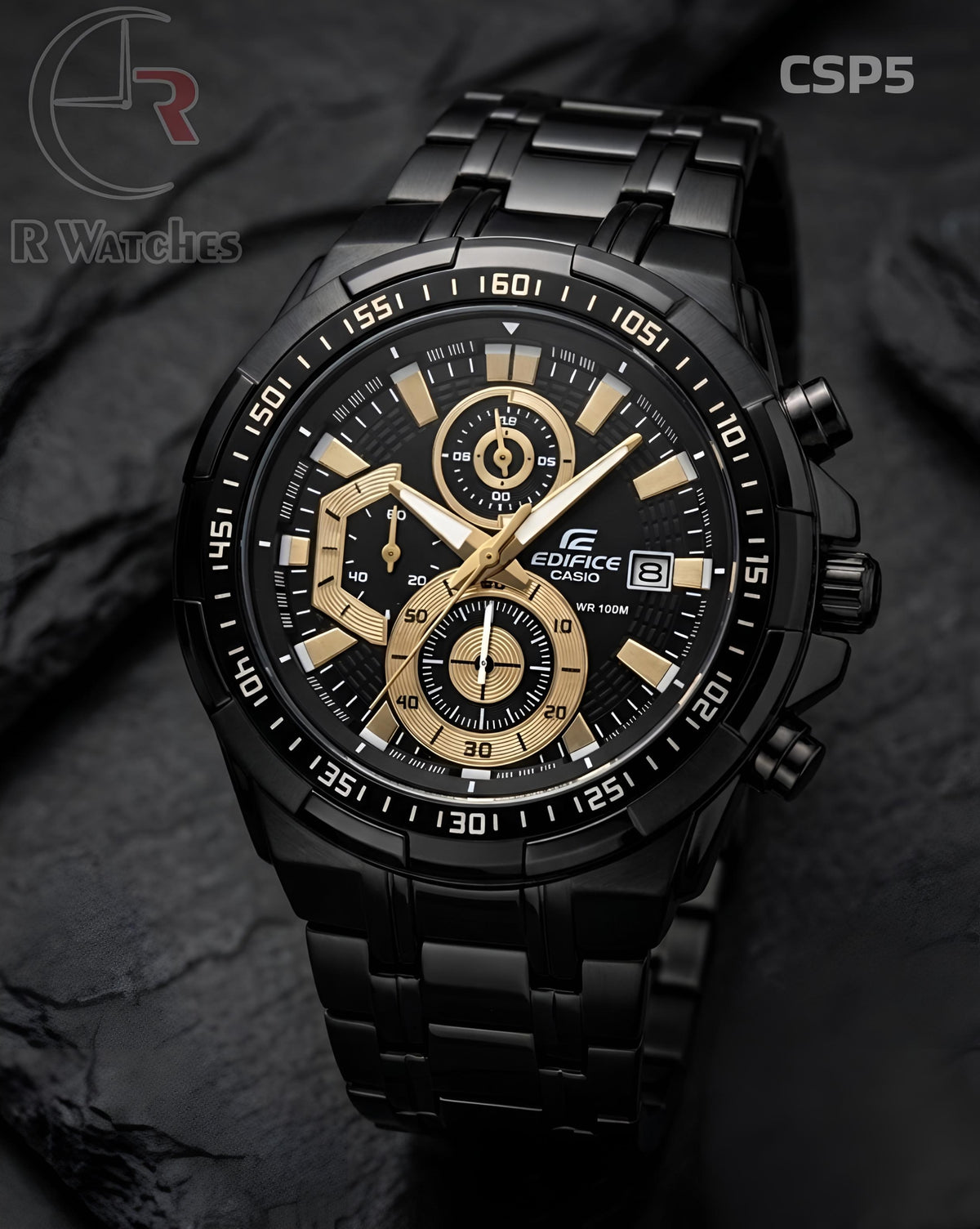 (SS)🖤⭐ Casio Edifice Black gold (CSP5)