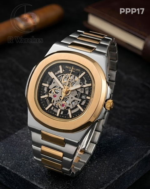 (OS)🖤⬆️ Patek Philippe Machinery Dual Tone Black (PPP17)