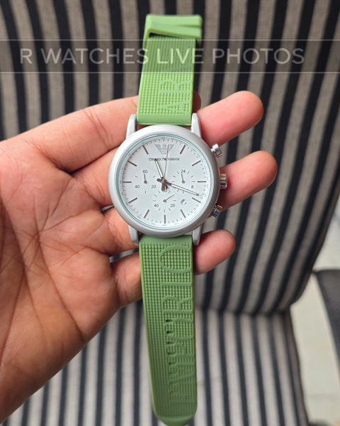 (OS)🖤⭐ Armani Silicon Silver White (EAS4)