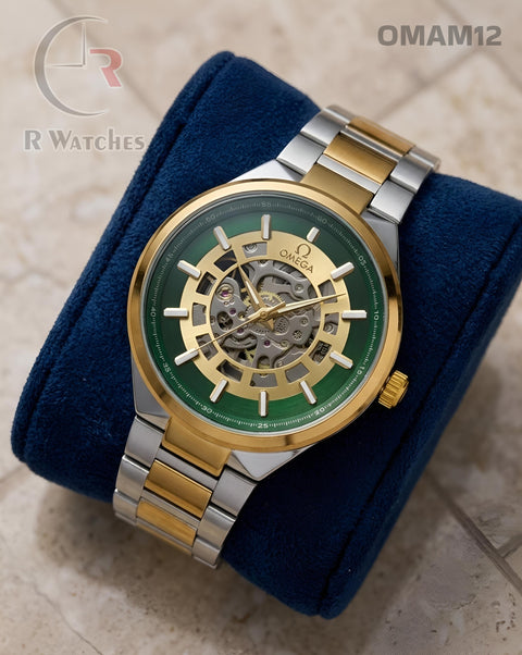 (OS)🖤⭐ Omega Automatic Dual Tone Green (OMAM12)