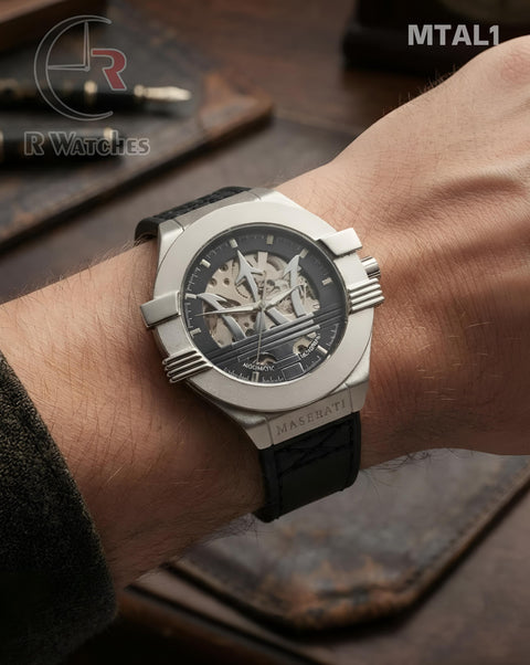 (SS)🖤⭐ Maserati Automatic silver (MTAL1)