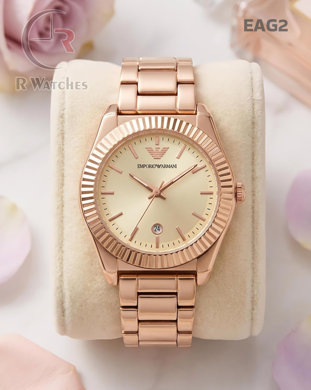 (OS)🖤⬆️🔁 Armani girls full rose gold (EAG2)