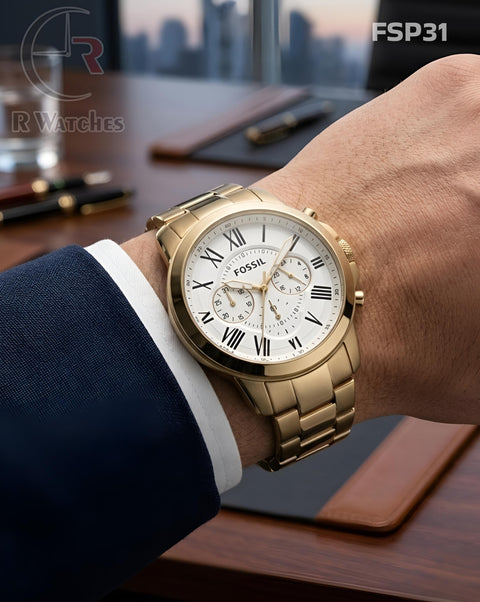 (SS)🖤 Fossil premium golden white (FSP31)