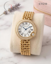 (OS)🖤⬆️🔁 Cartier girls Gold White (CTG18)