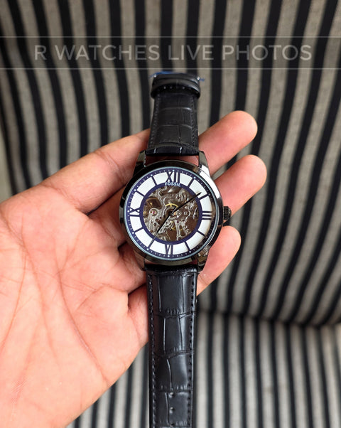 (OS)🖤⭐ Fossil Automatic Leather Black (FSAL10)