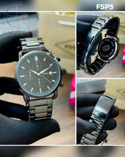 (OS)🖤⬆️ Fossil Commuter full Black (FSP5)