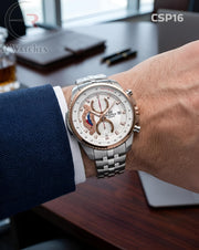 (SS)🖤⬆️⭐ Casio Edifice Rose Gold White (CSP16)