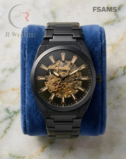 (OS3)🖤⬆️⭐🔁 Fossil Automatic Metal black (FSAM5)