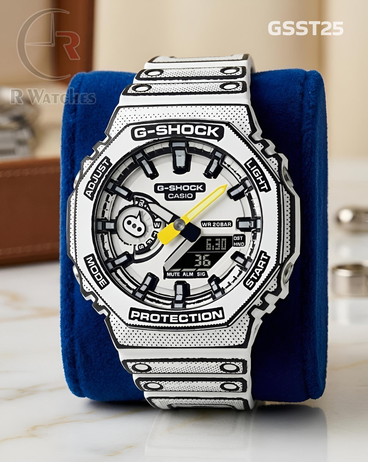 (SS)🖤⬆️🔁⭐ G-Shock Manga white (GSST25)