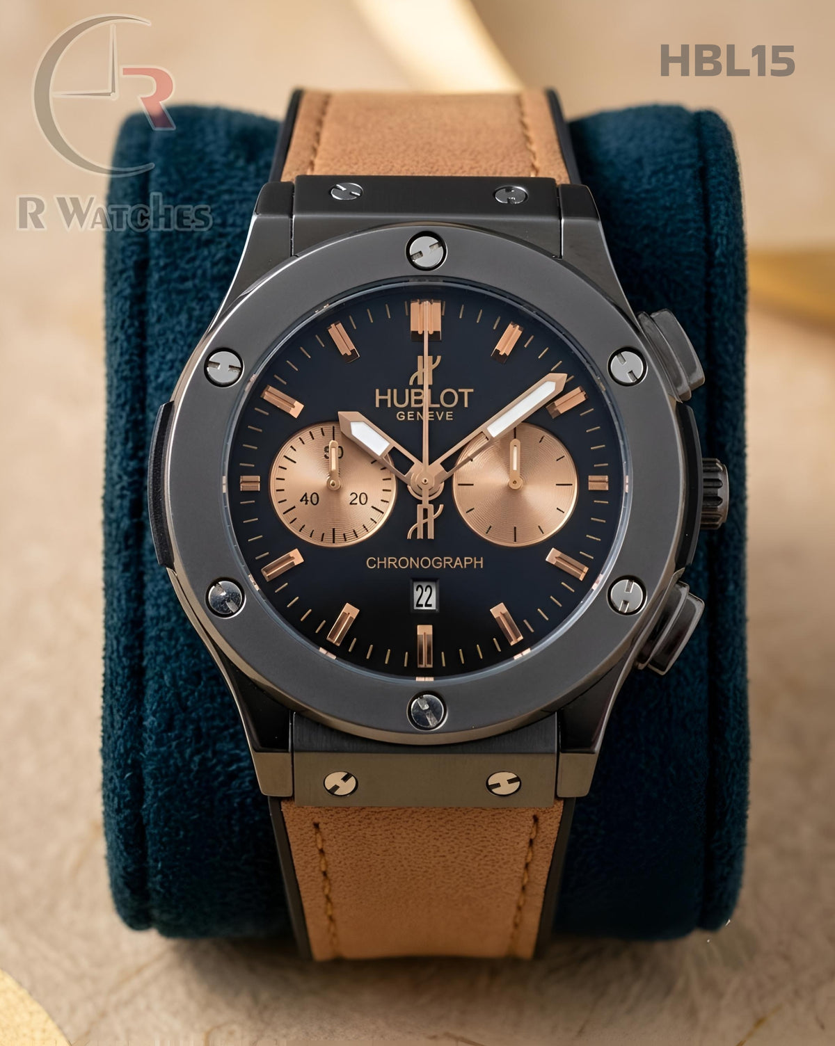 (OS)🖤 Hublot Leather Black Brown (HBL15)