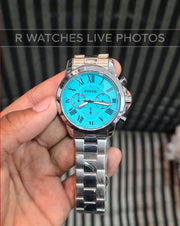 (OS)🖤⬆️⭐ Fossil Premium Silver blue dial (FSP26)