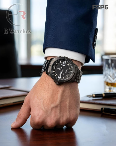 (OS)🖤⬆️ Fossil full Black New (FSP6)