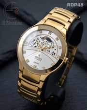 (SS)🖤⬆️⭐Rado Diamond Machinery Gold White Dial (RDP48)