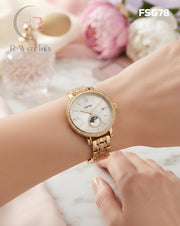 (OS)🖤⬆️ Fossil Girls Gold White (FSG78)