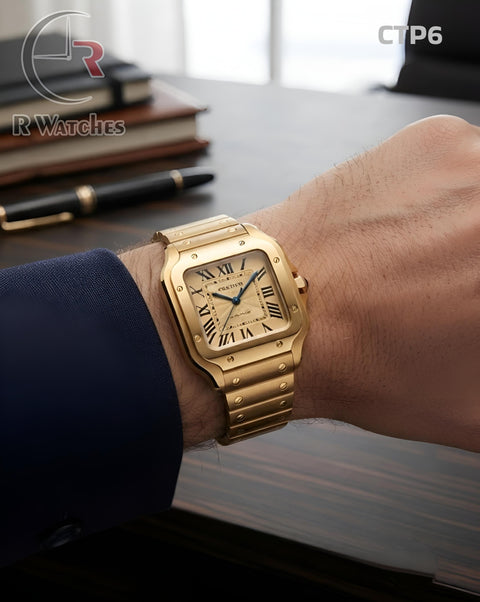 (OS)🖤⭐ Cartier Roman Full Gold (CTP6)