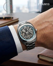 (SS)🖤⬆️⭐ Fossil Automatic Tiffany Blue Silver (FSAM19)