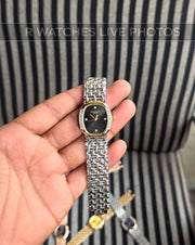 (SS)🖤⬆️⭐ Patek Philippe Girls Diamond Dual Tone Black (PPG19)