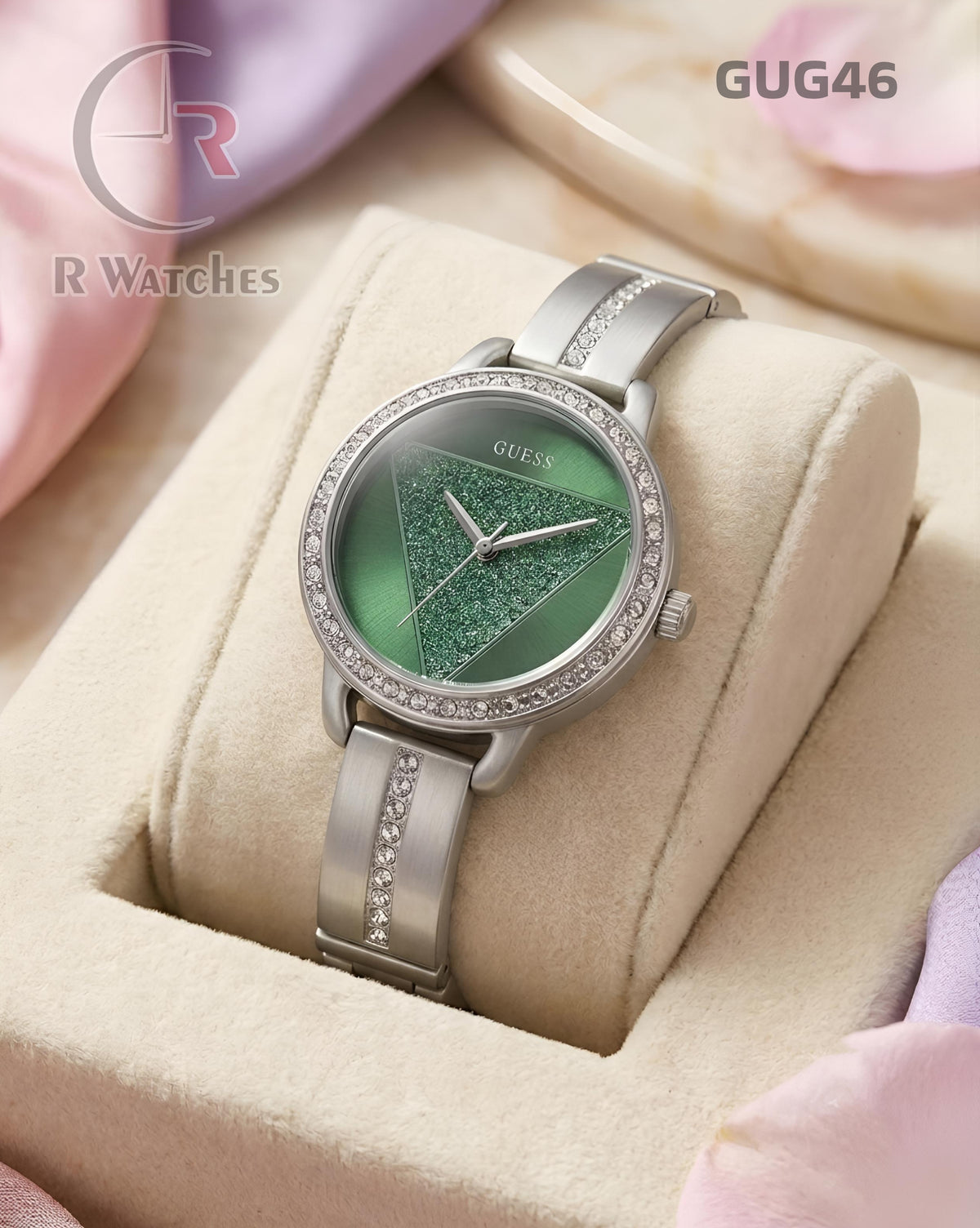 (OS)🖤Guess Girls Silver Green (GUG46)