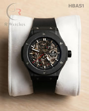 (OS)🖤⭐ Hublot automatic silicon full black (HBAS1)