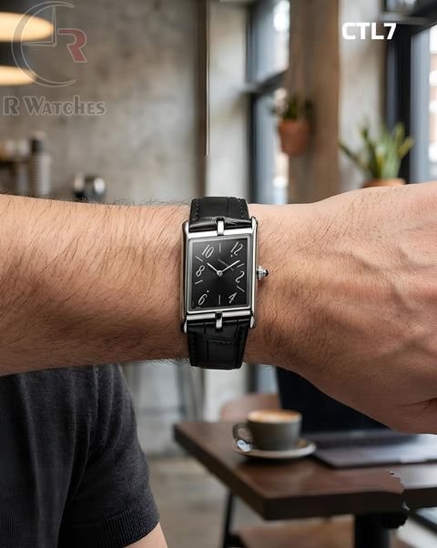 (OS)🖤⭐ Cartier Leather Silver Black (CTL7)