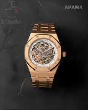 (SS)🖤⬆️ AP Master automatic Rose Gold White (APAM4)