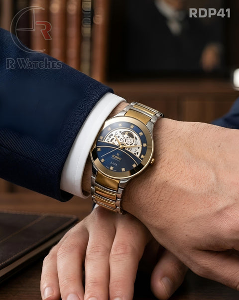 (OS)🖤⭐ Rado Dual Tone Blue Dial (RDP41)