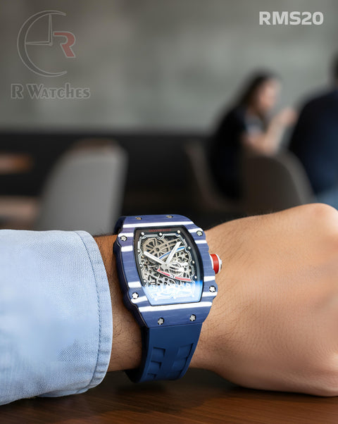 (OS2)🖤⭐ RM Silicon Blue White Silver Silicon Blue (RMS20)