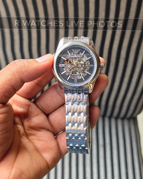 (OS)🖤⭐ Armani Automatic Black Silver (EAAM20)