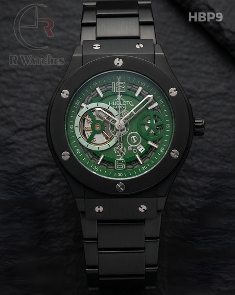 (OS)🖤⭐ Hublot Machinery Black Green (HBP9)