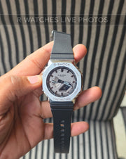 (OS9)🖤⬆️🔁⭐ G-Shock ga Grey black silicon (GSST7)