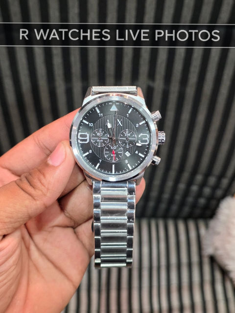 (OS2)🖤⭐ AX Silver Black Dial (AXP16)