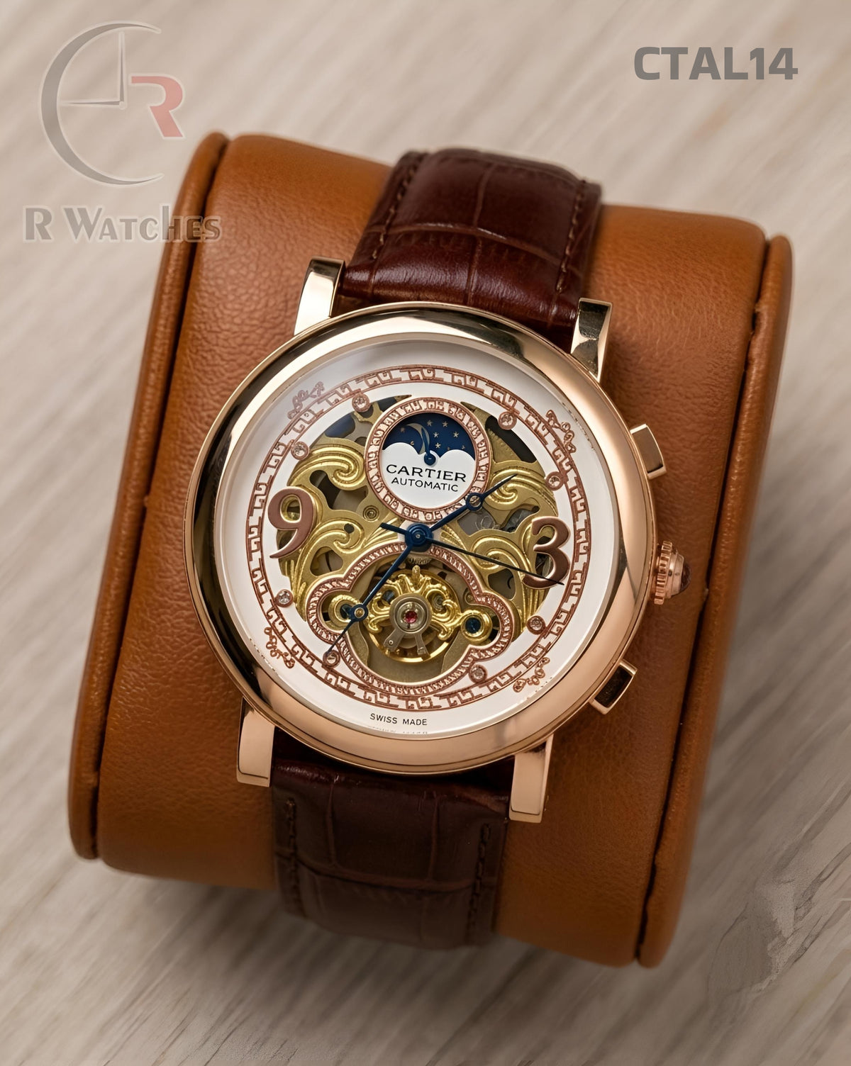 (OS2)🖤⭐ Cartier automatic leather (CTAL14)