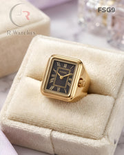 (OS)🖤⬆️ Fossil Girls Ring Roman Gold (FSG9)