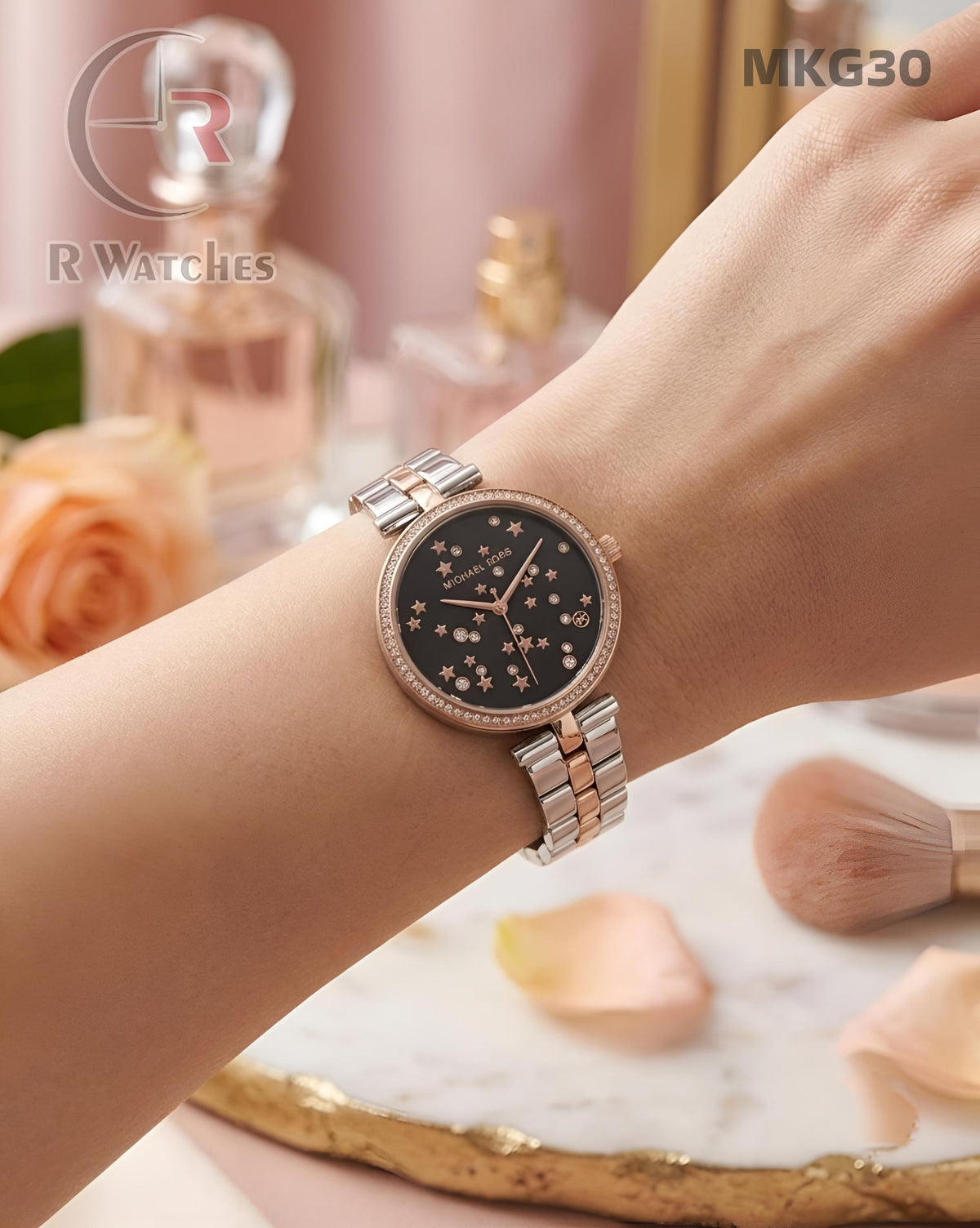 (OS)🖤⭐ MK girls dual tone black (MKG30)