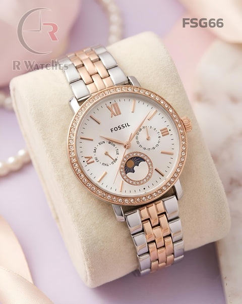 (OS)🖤⬆️ Fossil Girls Rose Gold White (FSG66)