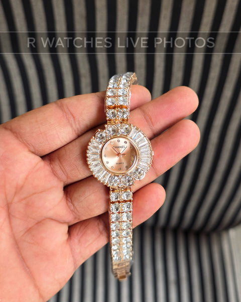 (OS)🖤⭐ Chanel Girls Diamond Full Rose Gold (CHG11)
