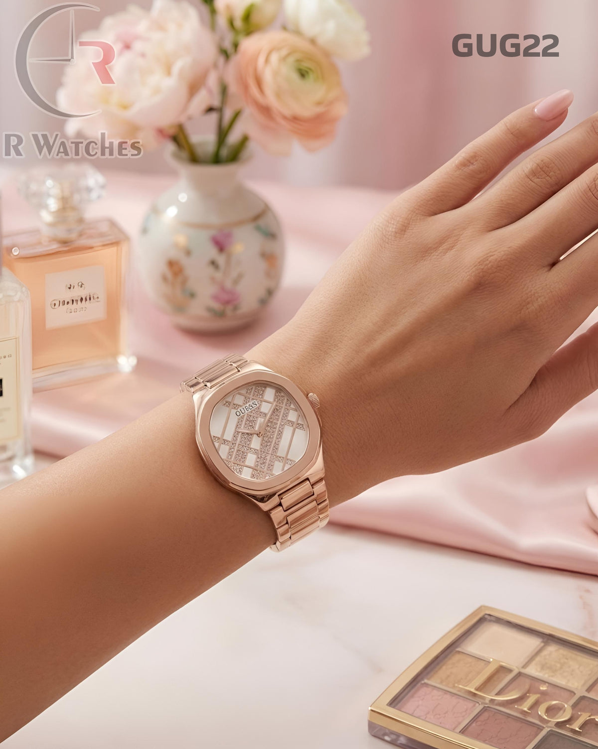 (OS)🖤⭐ Guess Girls Rose Gold White (GUG22)