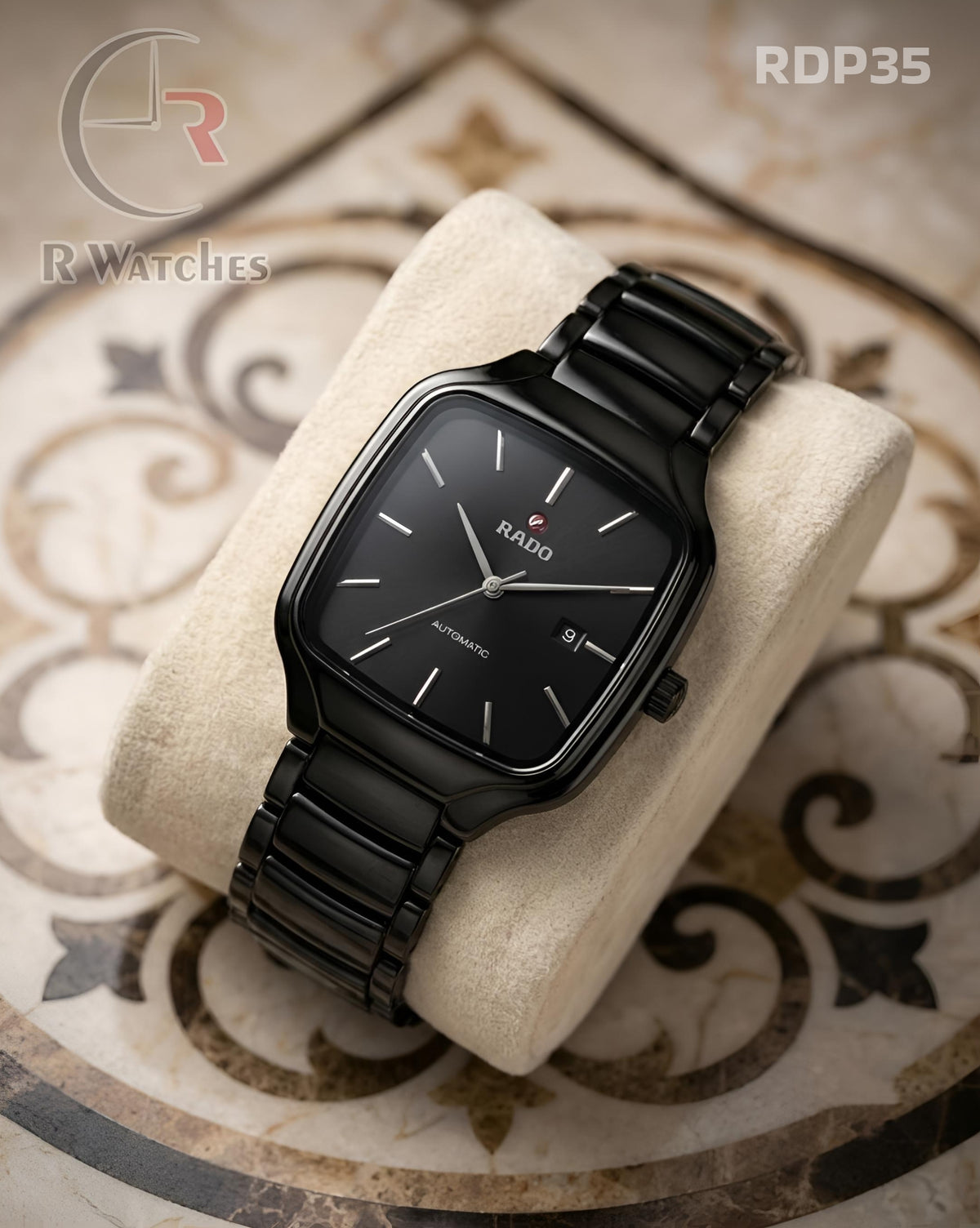 (OS)🖤⬆️ Rado Black Silver Dial (RDP35)