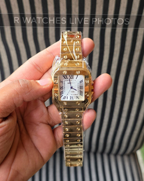 (SS)🖤⭐ Cartier Gold White Roman (CTP4)